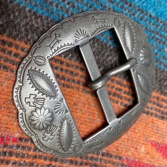 RRL Double RL Silver-tone Brass Concho Buckle - Picture 10 of 16
